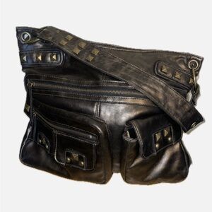 Studded Shoulder Bag EUC